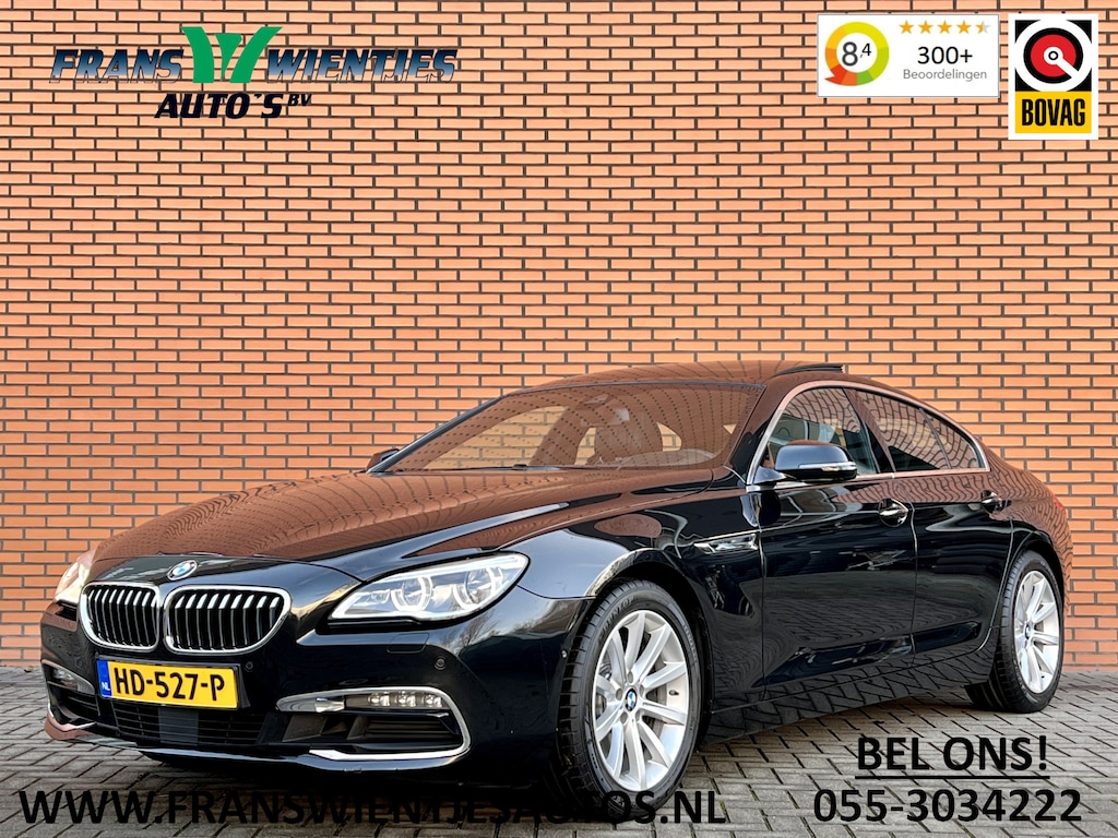 BMW 6-Serie Gran Coupe 640i High Executive | 320 PK! | Panoramadak | Leder | Harman/Kardon | Lane Assist |  Camera | Head-Up Display | Softclose | Led |