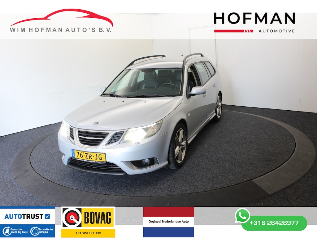 Saab 9-3 Sport Estate 2.8 T V6 Aero XWD 281PK Youngtimer NL Auto Leer Navi Stoelverw Cruise Trekh