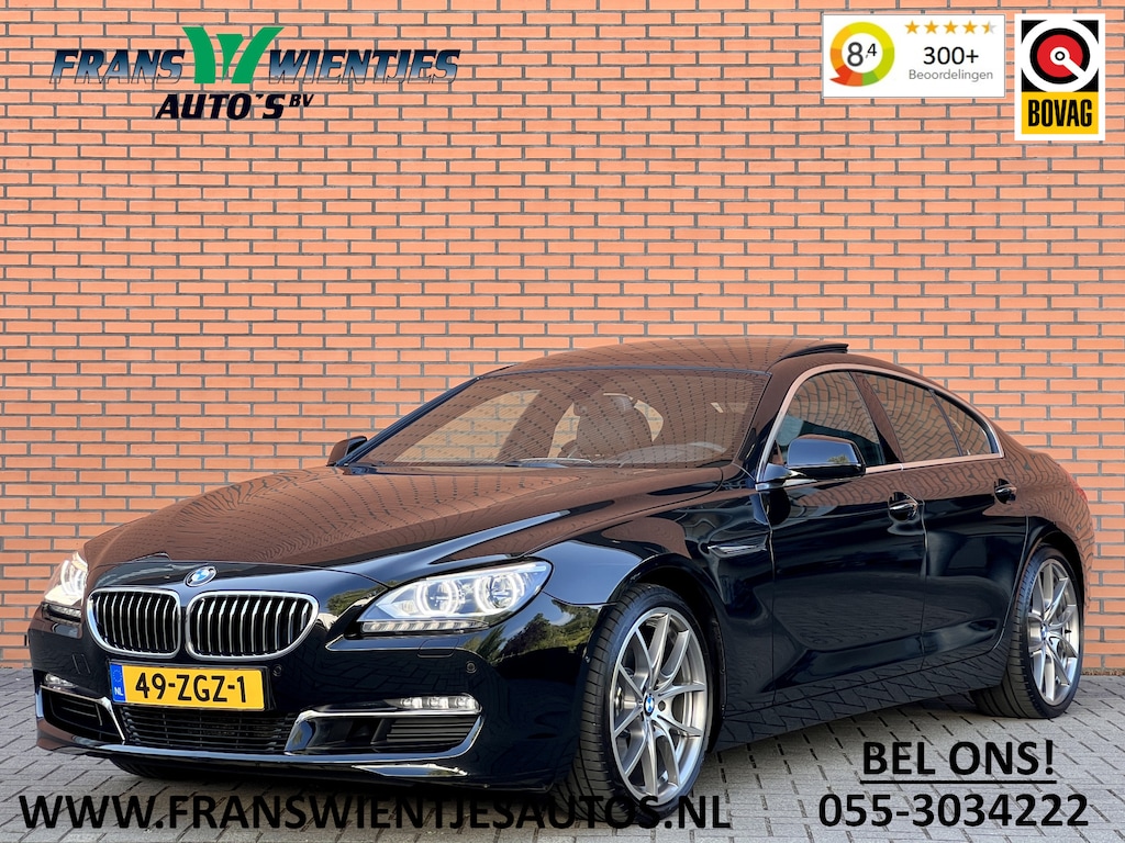 BMW 6-Serie Gran Coupe 640i High Executive | Dealer Onderhouden | Panoramadak | Head-Up Display | Elektrische Stoel + Geheugenfunctie | Lederen Bekleding | Stoelverwarming