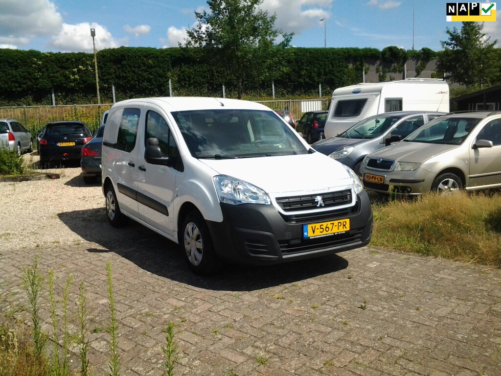 Peugeot Partner 120 1.6 BlueHDi 75 L1 Premium Zeer lux,s L/R schuifdeur Trekhaak Airco/ CV/ CRuiscontrol?achterklep