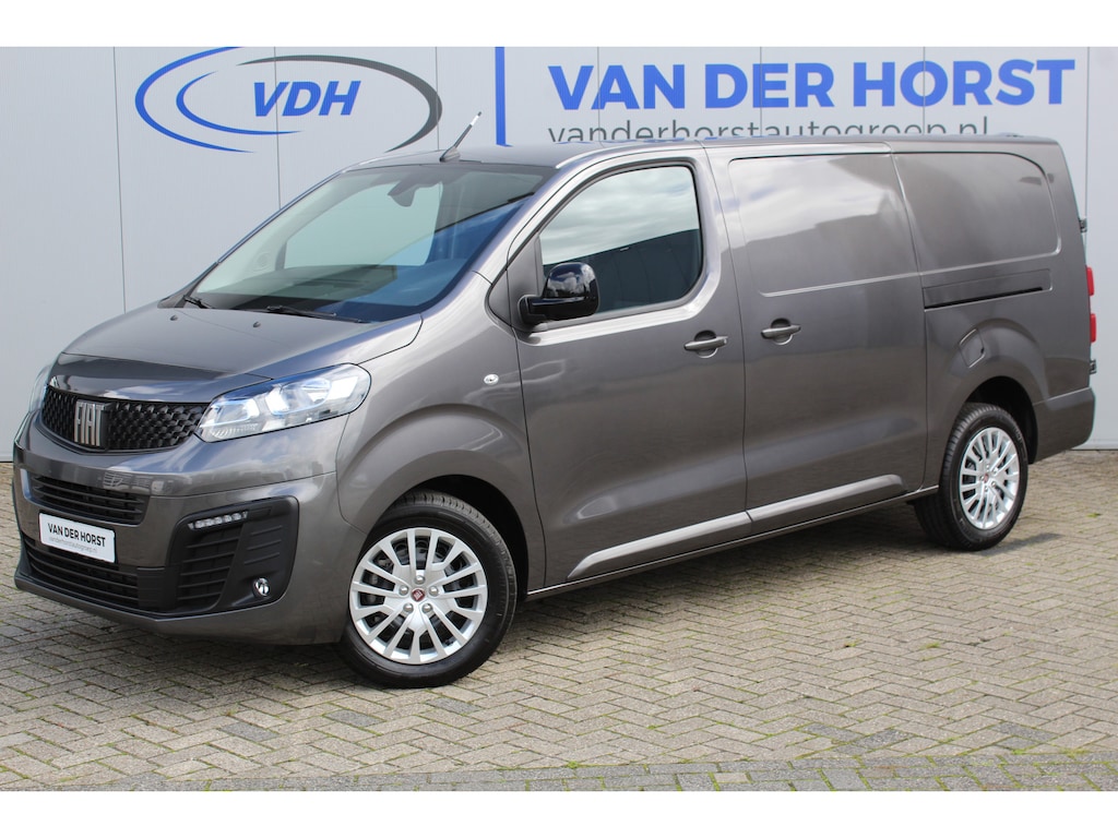 Fiat Scudo 2.0-145pk MultiJet L3H1 Professional. Airco, navigatie, boordcomputer, schuifdeur li.+re., regensensor, Apple carplay/Android auto, metallic lak, cruise cntrl, 3-zits, bluetooth telefoonvoorb. etc.
