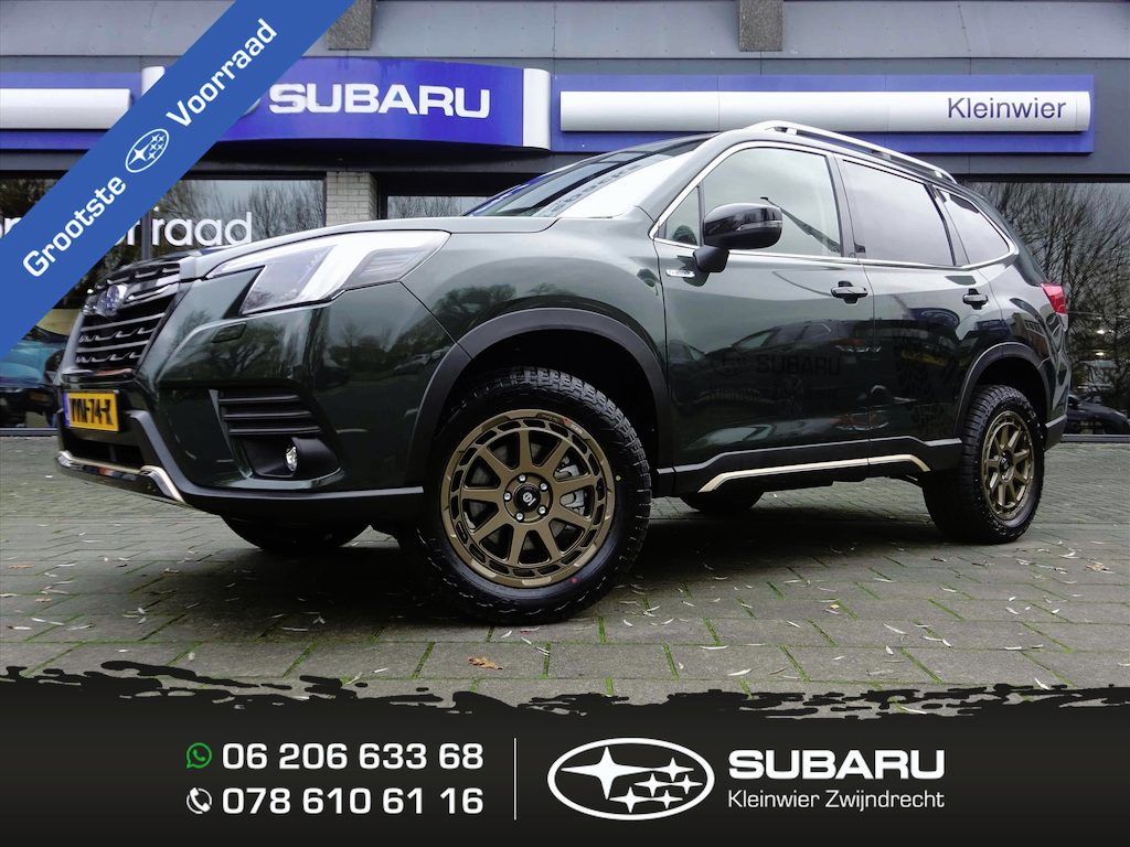 Subaru Forester 2.0i e-BOXER 150pk CVT Luxury VAN | 2 inch liftkit | 18 inch All Terrain | Trekh. | Navi | Excl BTW