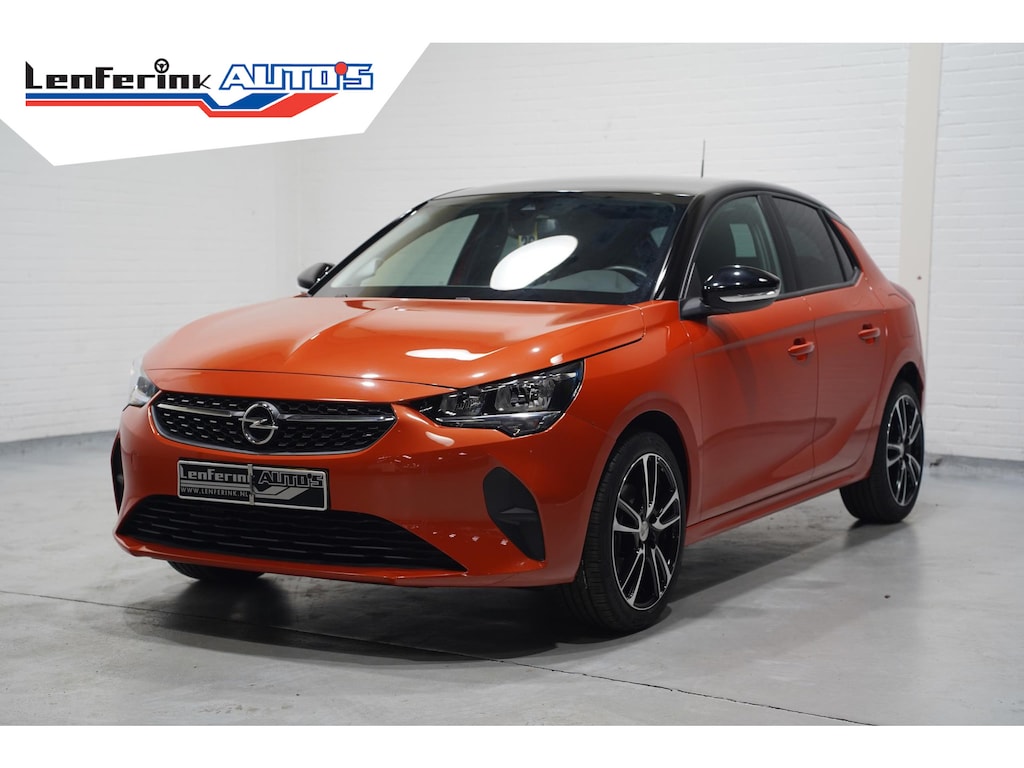 Opel Corsa 1.2 100 pk Black&Orange Edition Airco, Dak Zwart 17" LMV, PDC achter, Cruise control, Stoelverwarming