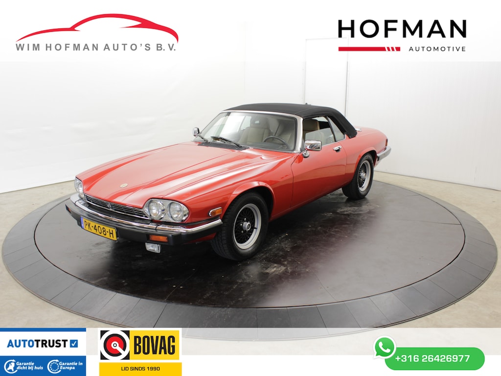 Jaguar XJ-12 XJS 5.3 V12 278PK Convertible first paint Leer Elektr ramen stoelverw