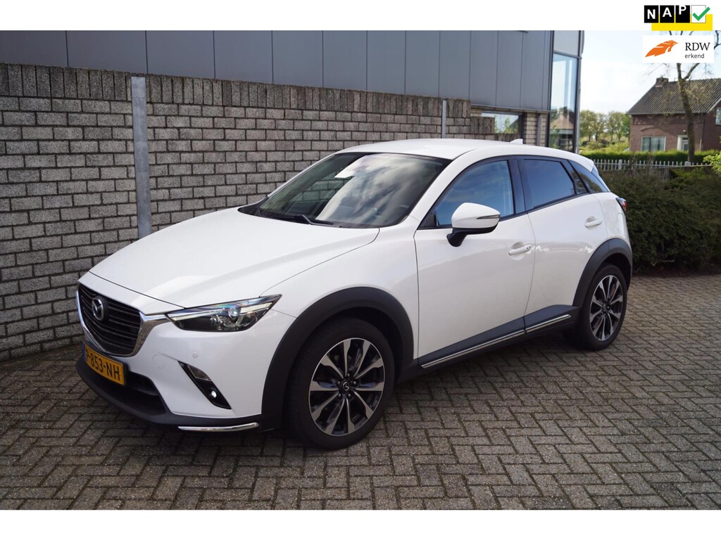 Mazda CX-3 2.0 SkyActiv-G 150 SkyLease GT 4WD Autom Navi Camera Head-Up Leder Sportst Stoelverw Clima Cruise 2x PDC LMV ENZ.