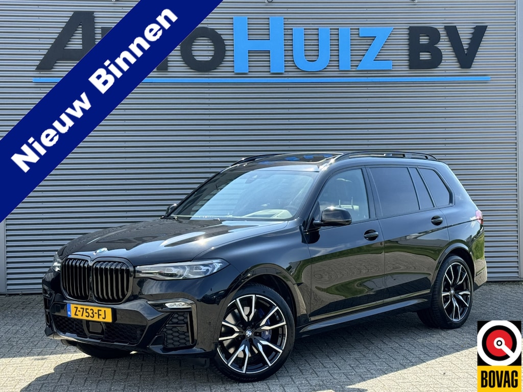 BMW X7 xDrive40d 340 PK High Executive M Sport Executive Drive Pro 7 Zits Trekhaak Panoramadak Harman- Kardon ACC 4WD besturing Luchtvering Standkachel Stuurverwarming Stoelventilatie 360 Graden Camera