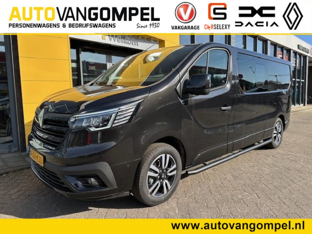 Renault Trafic 170PK L2H1 Extra DC DUBBEL CABINE | ANNIVERSARY BLACK EDITION | CAMERA | Stoelverwarming | NAVI