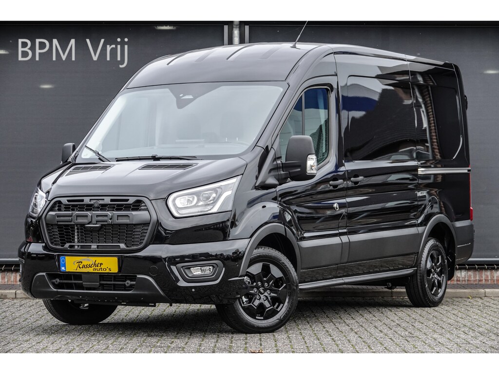 Ford Transit L2H2 2.0Tdci 130Pk | 310 | Raptor Edition | Virtual Cockpit | 360° camera | 2x Schuifdeur | 16'' | Agate Black