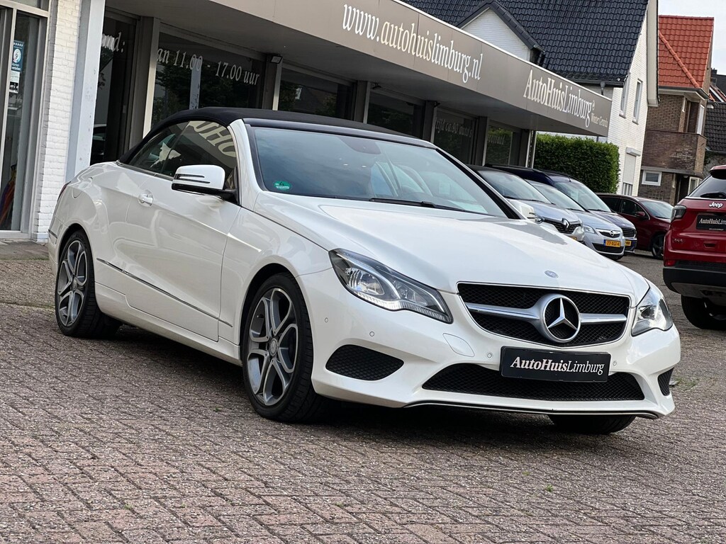 Mercedes-Benz E-klasse Cabrio 200 Edition Sport|Nieuwstaat!|Airscarf|Zwart Leer|Sublieme staat|1e eigenaar