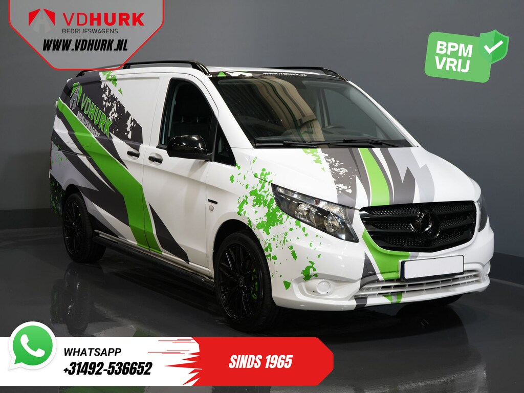 Mercedes-Benz eVito DEMO 19"/ HG Zwart Pakket/ Spoiler/Sidebars/ L2/ Navi/ Camera/ Stoelverw.