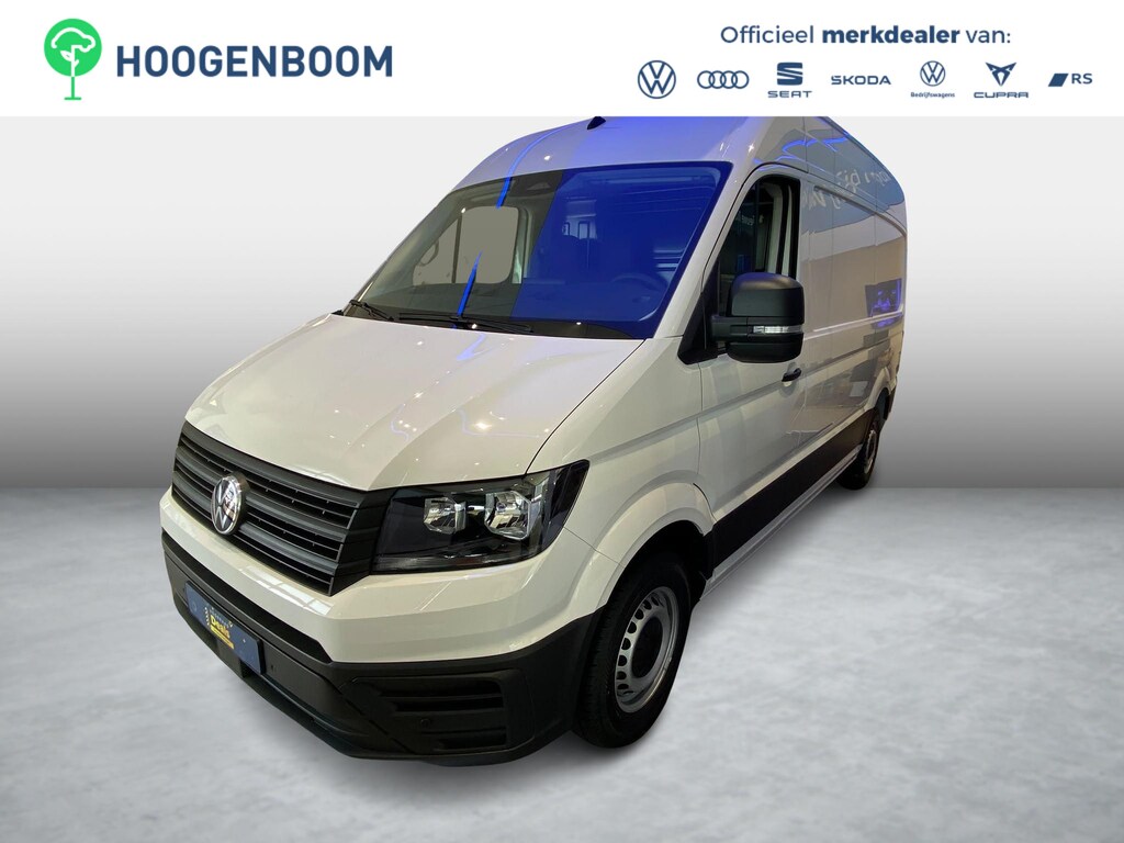 Volkswagen Crafter Bedrijfswagens Trendline L3H3 35 (140 pk) 103 kW pk 6 versn. Hand | BPM vrij | Vierseizoensbanden | Trekhaak met vaste kogel (inclusief aanhangwagenstabilisator) | Middelhoog dak (h3) | Achteruitrijcamera (rear view) |