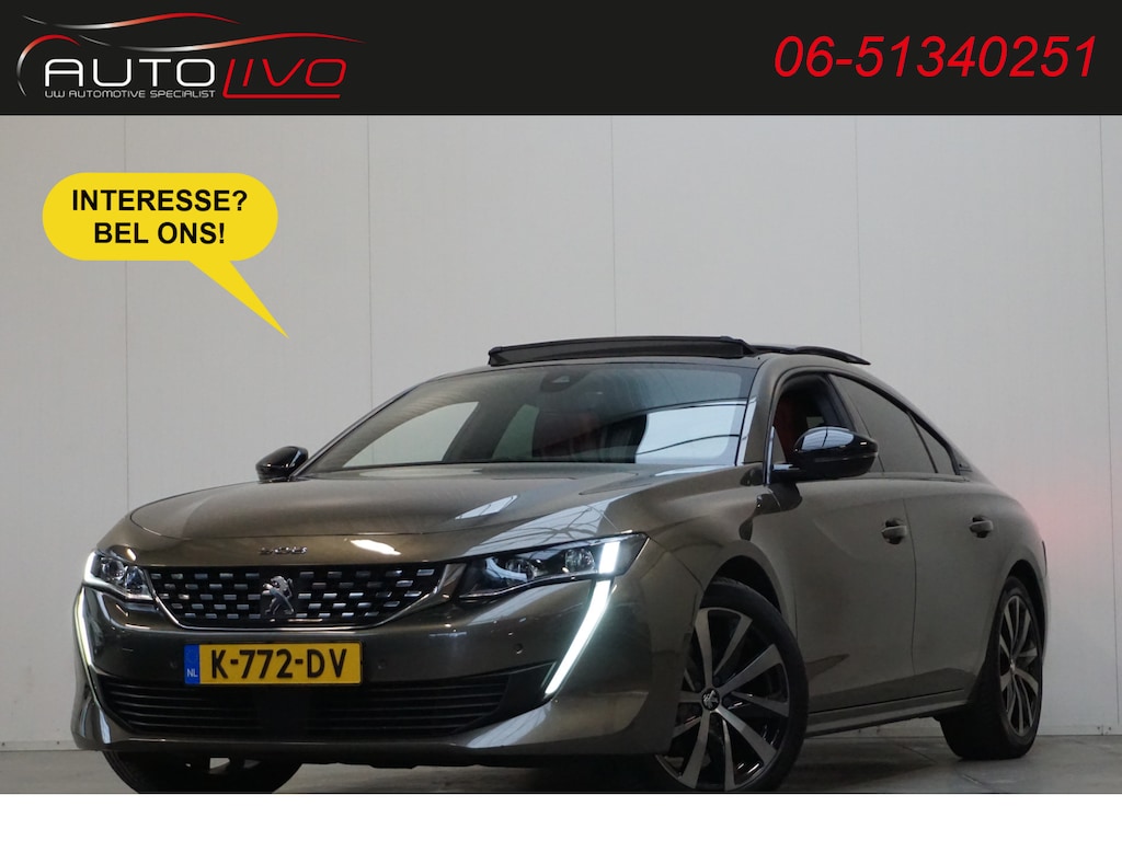 Peugeot 508 1.2 PureTech Blue Lease GT Line AUTOMAAT! MASSAGE G. NAVI PANO LED FOCAL LEER TREKHAAK etc