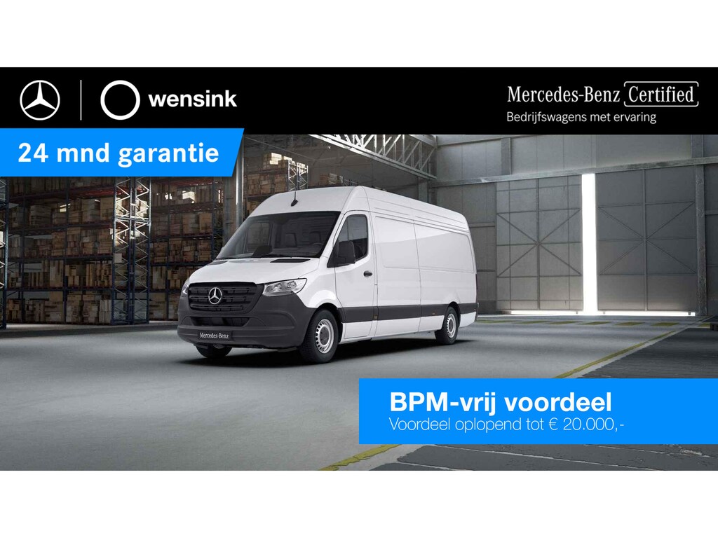 Mercedes-Benz Sprinter 311 CDI | L3 H2 | RWD | PRO | Airco | Apple Carplay/Android Auto | Alarm klasse 3 | Parkeercamera | Dodehoekassistent | Lane-assist | Comfort Bestuurdersstoel | Opstaptrede | Vierseizoenenbanden