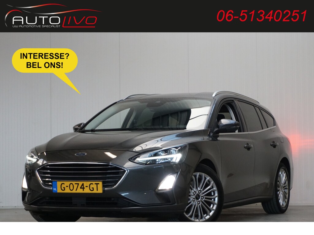 Ford Focus Wagon 1.5 EcoBlue Titanium Business AUTOMAAT! LED B & O CLIMA ST. VERW. APPLE NAVI CAMERA TREKHAAK