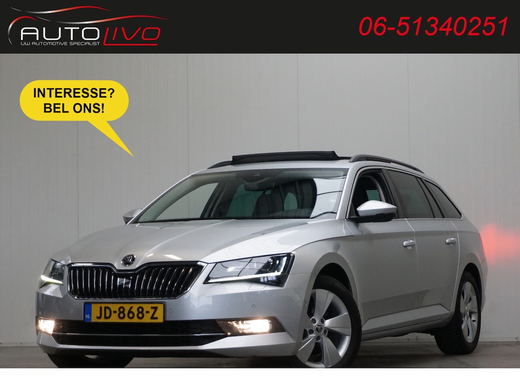 Skoda Superb Combi 1.6 TDI Ambition Business AUTOMAAT! PANO XENON CAMERA SMARTLINK TREKHAAK etc.