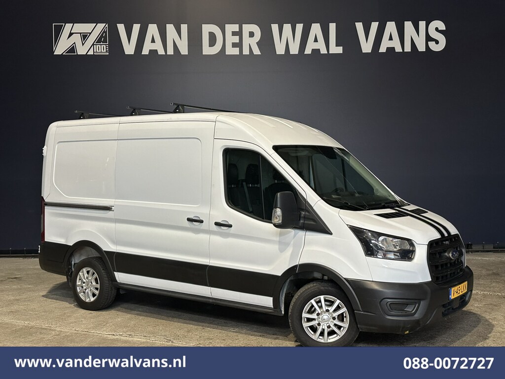Ford Transit 2.0 TDCI L2H2 Euro6 Airco | 2450kg Trekhaak | LM velgen | Verwarmde voorruit Dakdragers, Bijrijdersbank