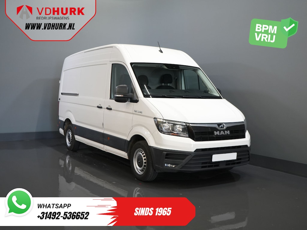 MAN TGE 3.140 140 pk 2.0 TDI DSG Aut. L3H3 EXPORT 270Gr.Deuren/ Gev.Stoel/ Navi/ Carplay/ Camera/ Cruise/ Trekhaak/ Airco