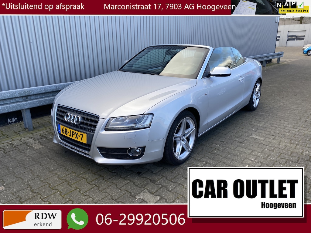 Audi A5 Cabriolet 2.0 TFSI quattro Pro Line 156Dkm.NAP, AUTOMAAT, Leer, Navi, Clima, CC, PDC, LM, nw. APK – Inruil Mogelijk –