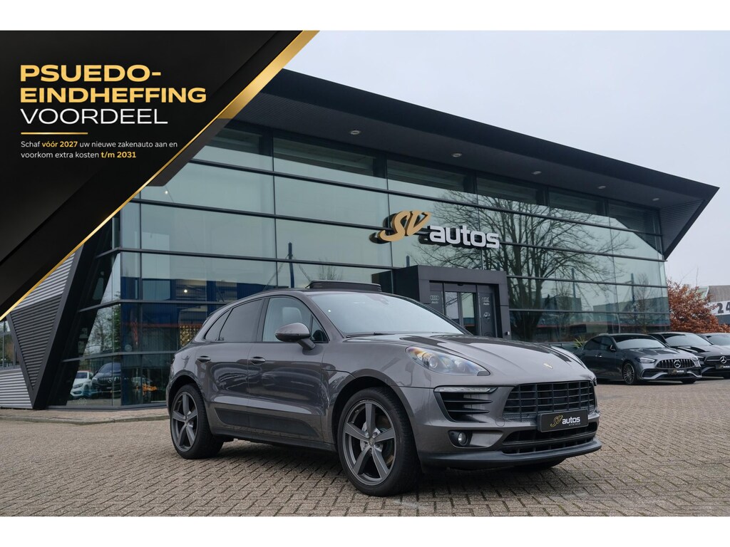 Porsche Macan S 3.0 D 258pk Panoramadak Bose Luchtvering Sport chrono Sportuitlaat Lane assist 20" LMV