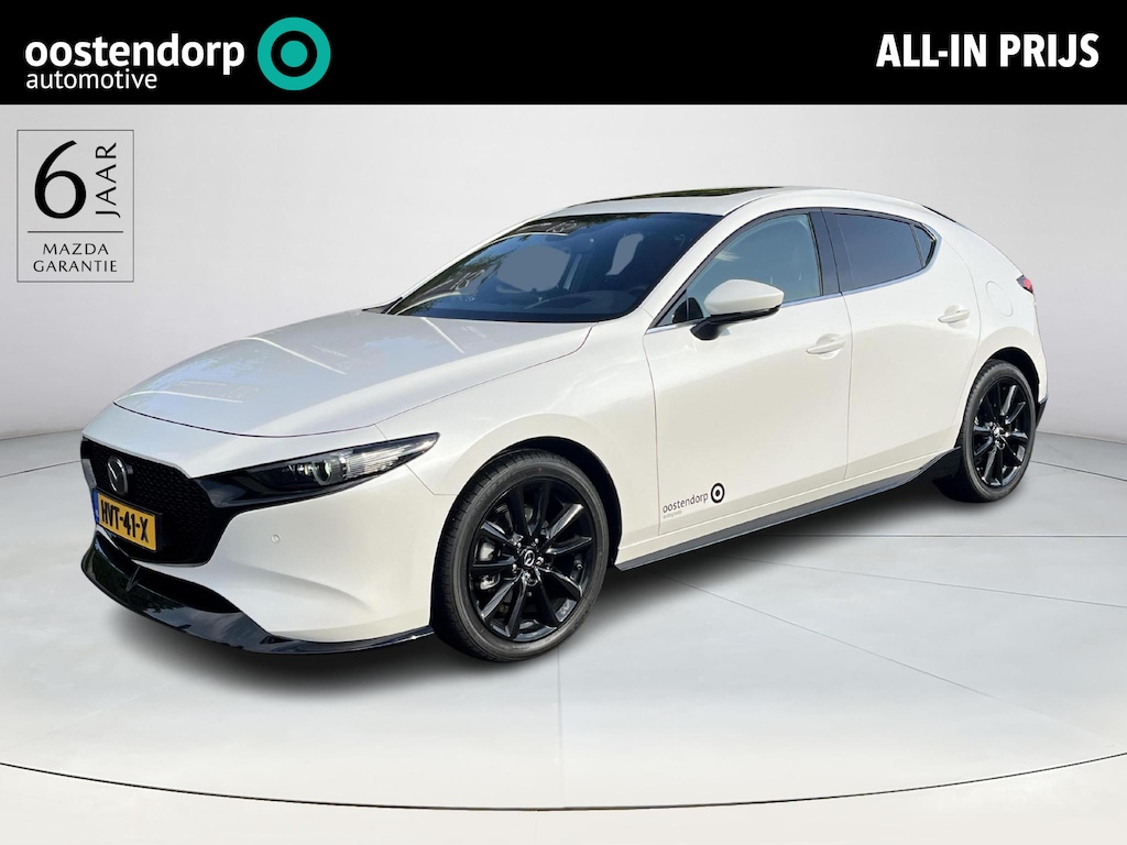 Mazda 3 2.0 e-SkyActiv-X M Hybrid 186 Takumi | Apple CarPlay/Android auto | Sport pakket | Sunroof Pack | Leder |