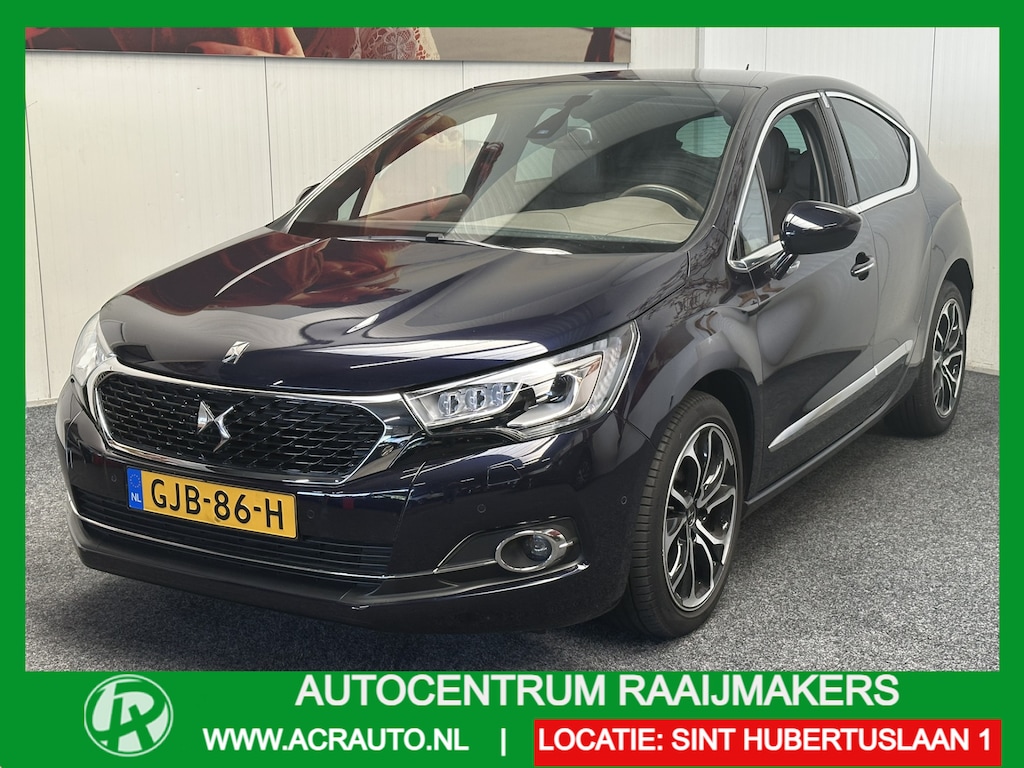 DS 4 1.6THP 165PK CHIC AUTOMAAT COGNAC LEDER ACHTERUITRIJCAMERA NAVIGATIE BLUETOOTH TELEFOON DODEHOEKSENSOREN PDC KEYLESS GO ZEER MOOI !!