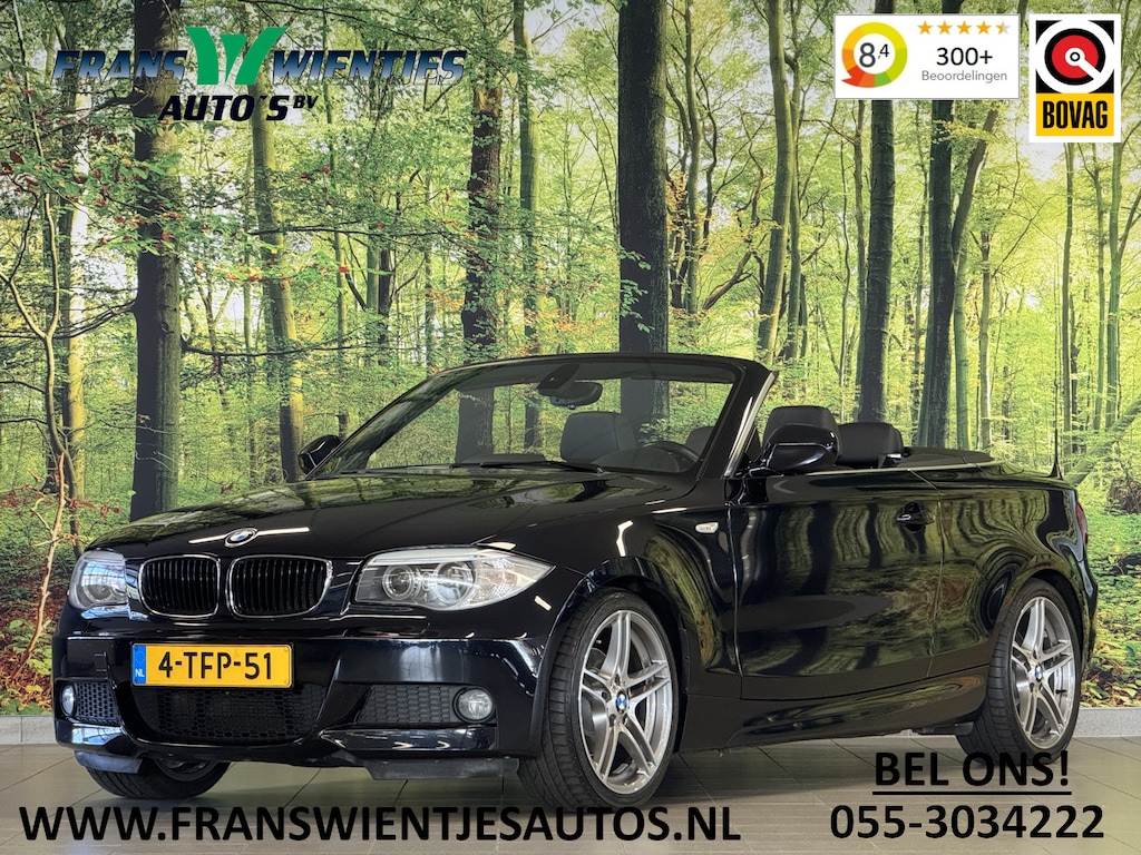 BMW 1-Serie Cabrio 118i M Sport Edition | Origineel Nederlands! | M Pakket | Leder | Navigatie | Cruise Control | Stoelverwarming | Parkeersensoren Achter | Airconditioning | Lichtmetaal 17'' |