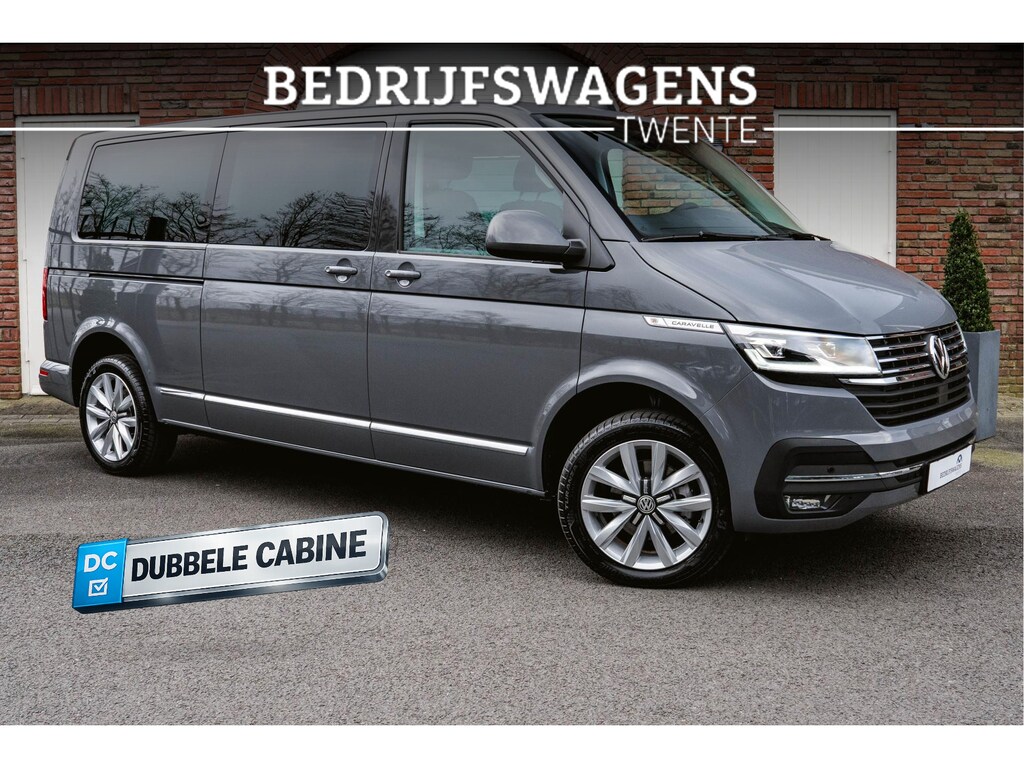 Volkswagen Transporter T6.1 CARAVELLE 2.0 TDI 150 PK DSG L2H1 DUB/CAB A-Klep ACC | LED | Digital Cockpit | Leder | Apple Carplay/Android Auto