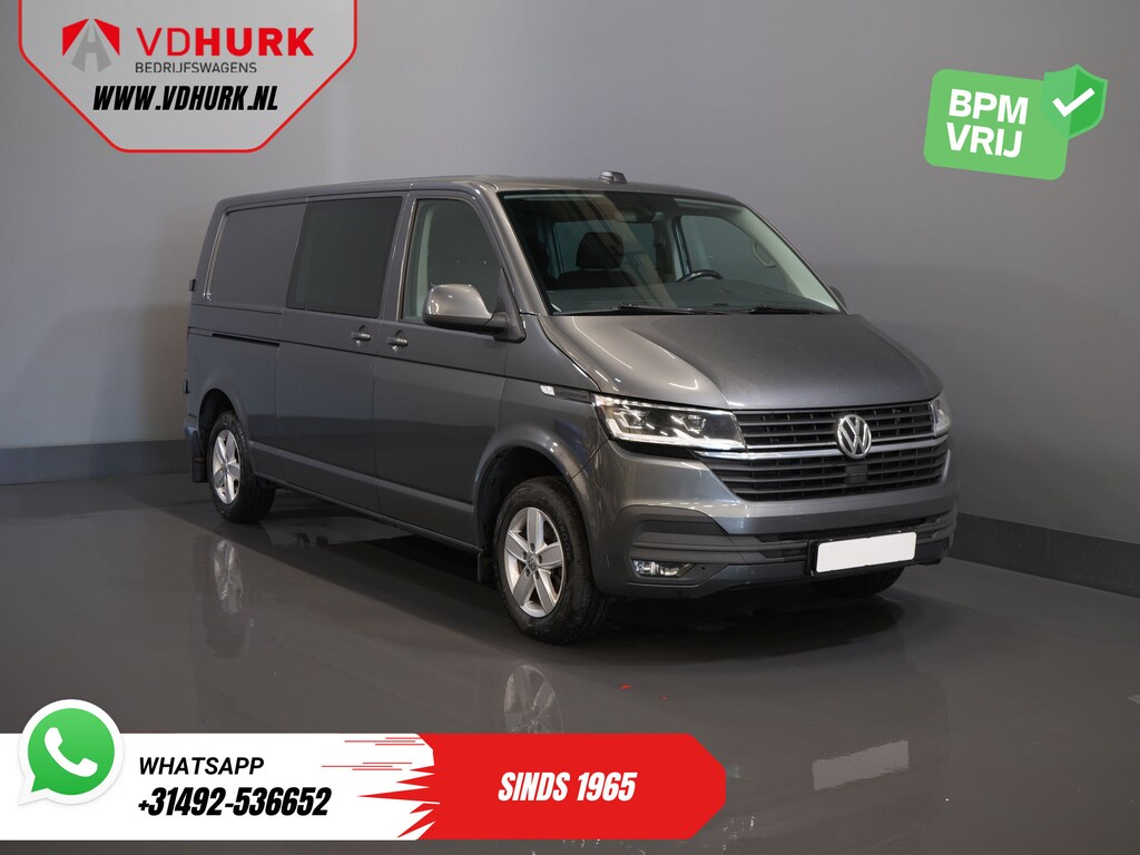 Volkswagen Transporter 2.0 TDI 150 pk DSG Aut. L2 DC Dubbel Cabine LED/ Adapt.Cruise/ Standkachel/ Stoelverw./ Carplay/ Camera/ PDC/ LMV/ Trekhaak/ Airco