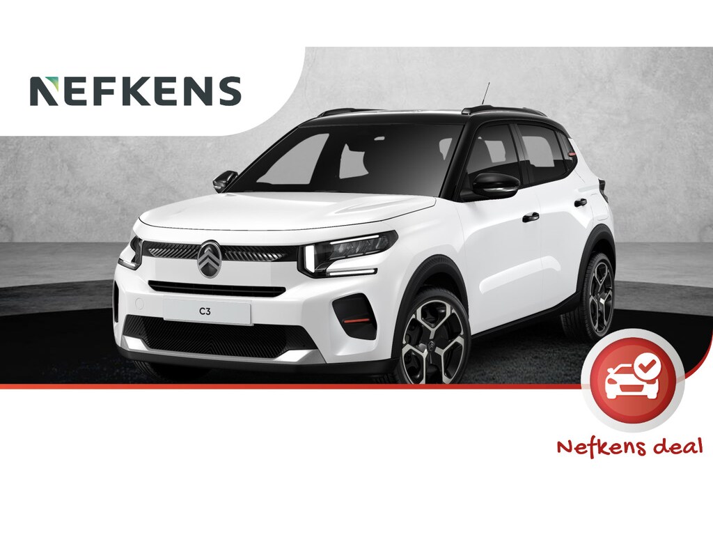 Citroën C3 1.2 Turbo 100pk Plus Uit voorraad leverbaar!| Navigatie | Achteruitrijcamera | Cruise control | Apple Carplay/Android Auto | DAB+ radio | 17" lichtmetalen velgen |