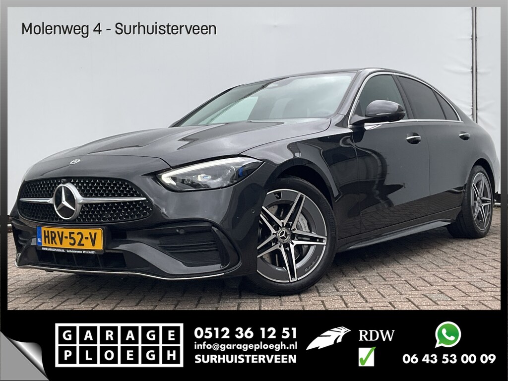 Mercedes-Benz C-klasse 220 D AMG Line Stoel.electr.Verw Sfeerverl, Hybride Nieuwstaat Grafietgrijs metalliclak
