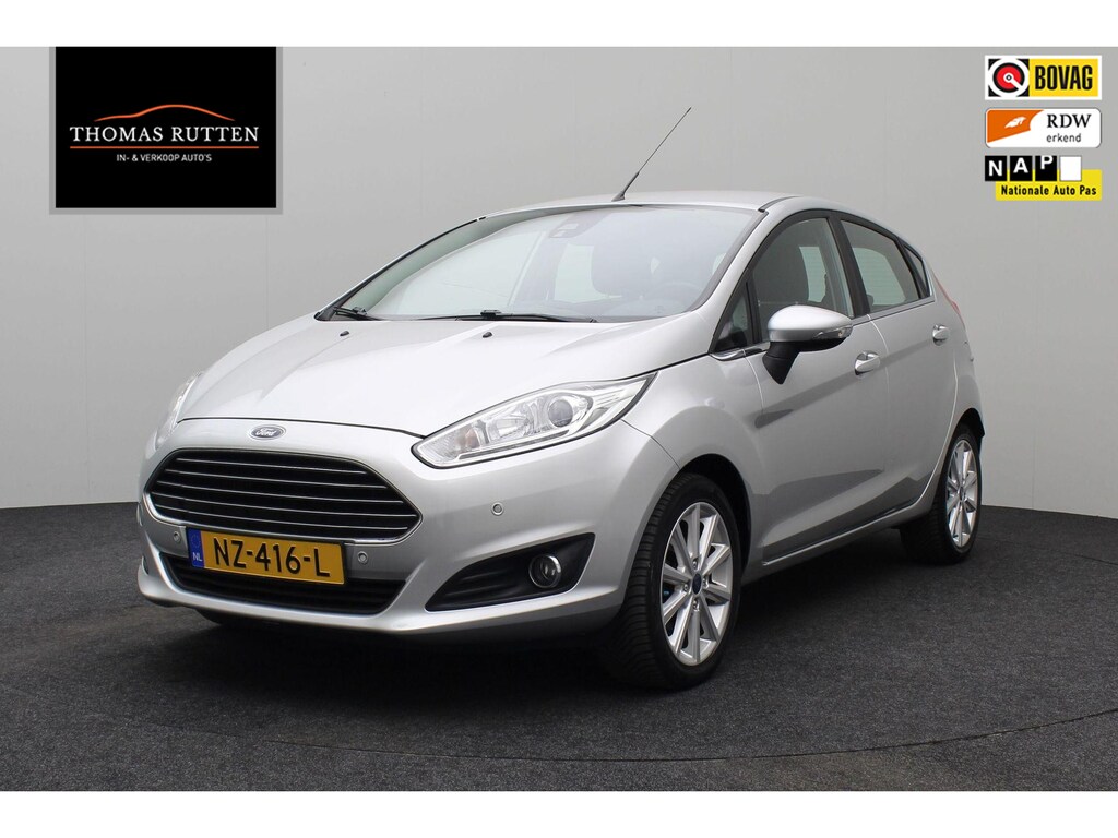 Ford Fiesta 1.0 EcoBoost Titanium 2017 | Airco | Navigatie | Parkeersensoren | Cruise Control | Stuurwiel Bediening | Lichtmetaal | Boekjes | 2 Sleutels | Nationale Autopas