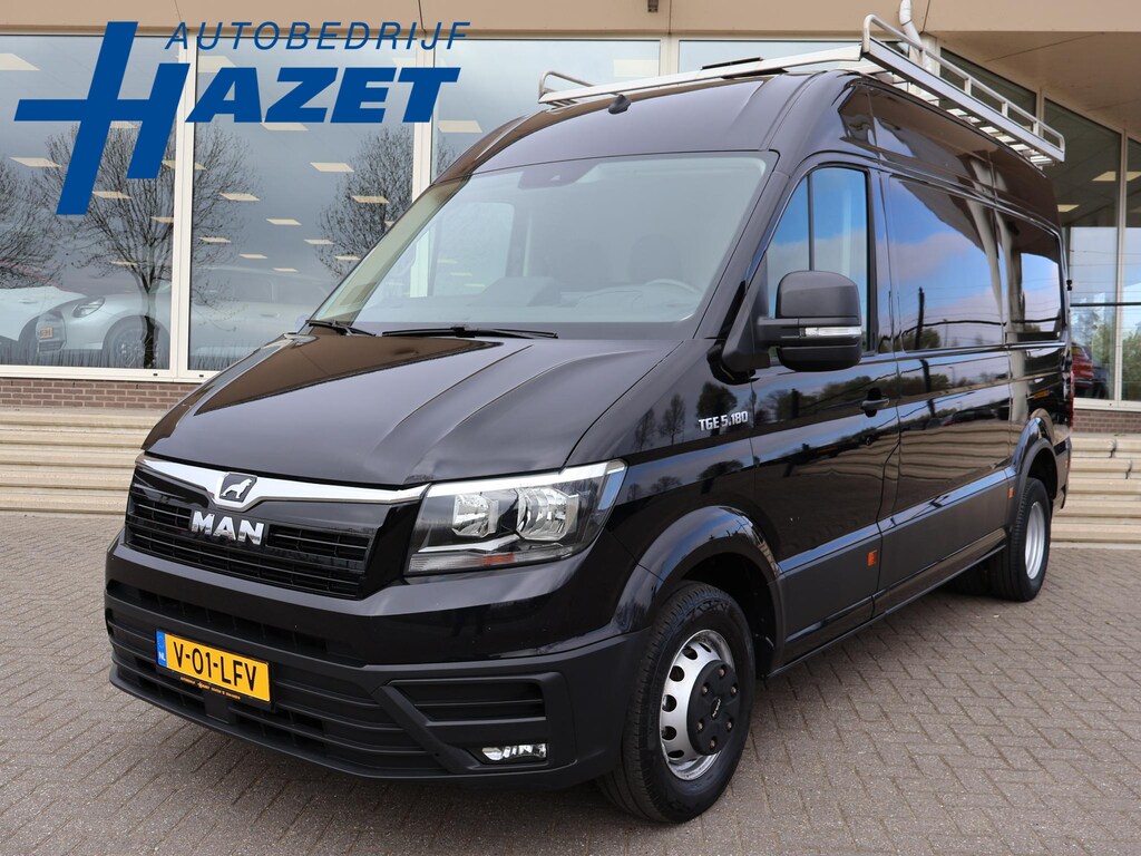 MAN TGE 50 5.180 2.0 180 PK AUT. DUBBEL LUCHT + 3500 KG TH + 230V | WERKPLAATSINRICHTING | CAMERA | NAVIGATIE