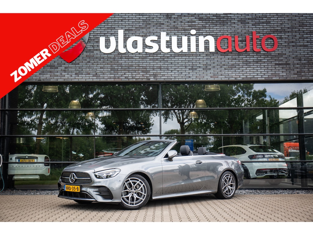 Mercedes-Benz E-klasse Cabrio 200 AMG Line , Sfeerverlichting, Stoel/nekverwarming, Leer, Camera