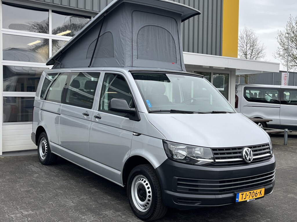 Volkswagen Transporter Kombi Buscamper 2.0 TDI L2H1 Zelfbouw camper camproof slaaphefdak airco 2-2-2-3 opstelling Zelfbouwcamper Camper Buscamper