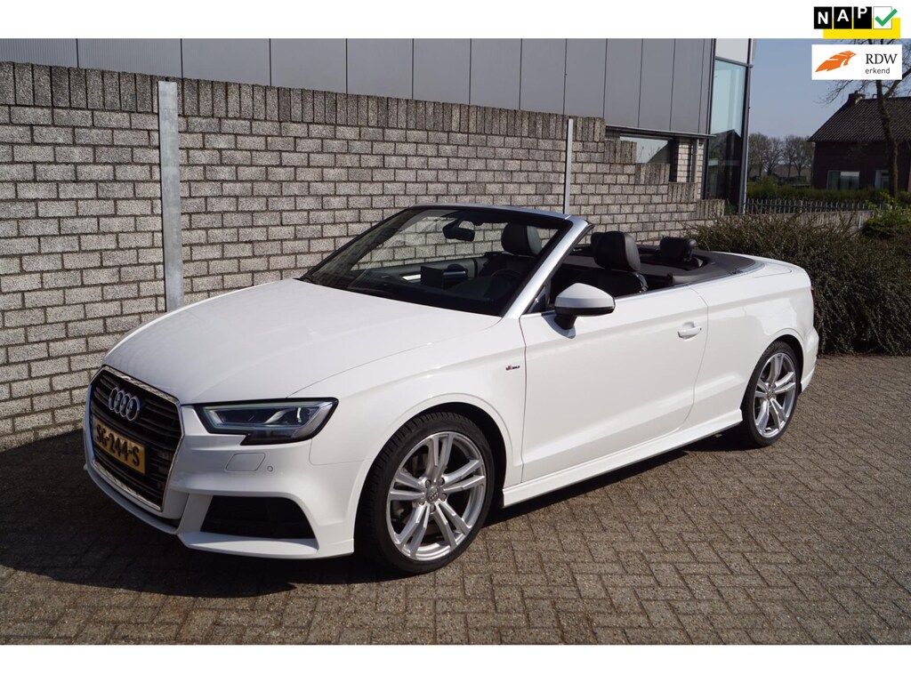 Audi A3 Cabriolet 1.4 TFSI Sport S Line Edition Half Leder Sportst Stoelverw Navi Audi Drive Select Clima Cruise x PDC LMV NL Auto