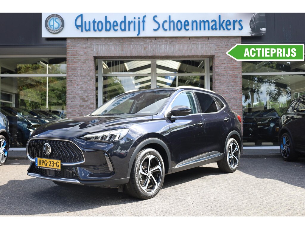 MG EHS 1.5 TGDI Luxury PHEV Plug-in LEER PANO 360-CAMERA DAB CARPLAY NAVI STOELVERWARMING SFEERVERLICHTING ACC 18"LMV 2xKEYLESS ELEK.ACHTERKLEP 2xPDC ENZ!