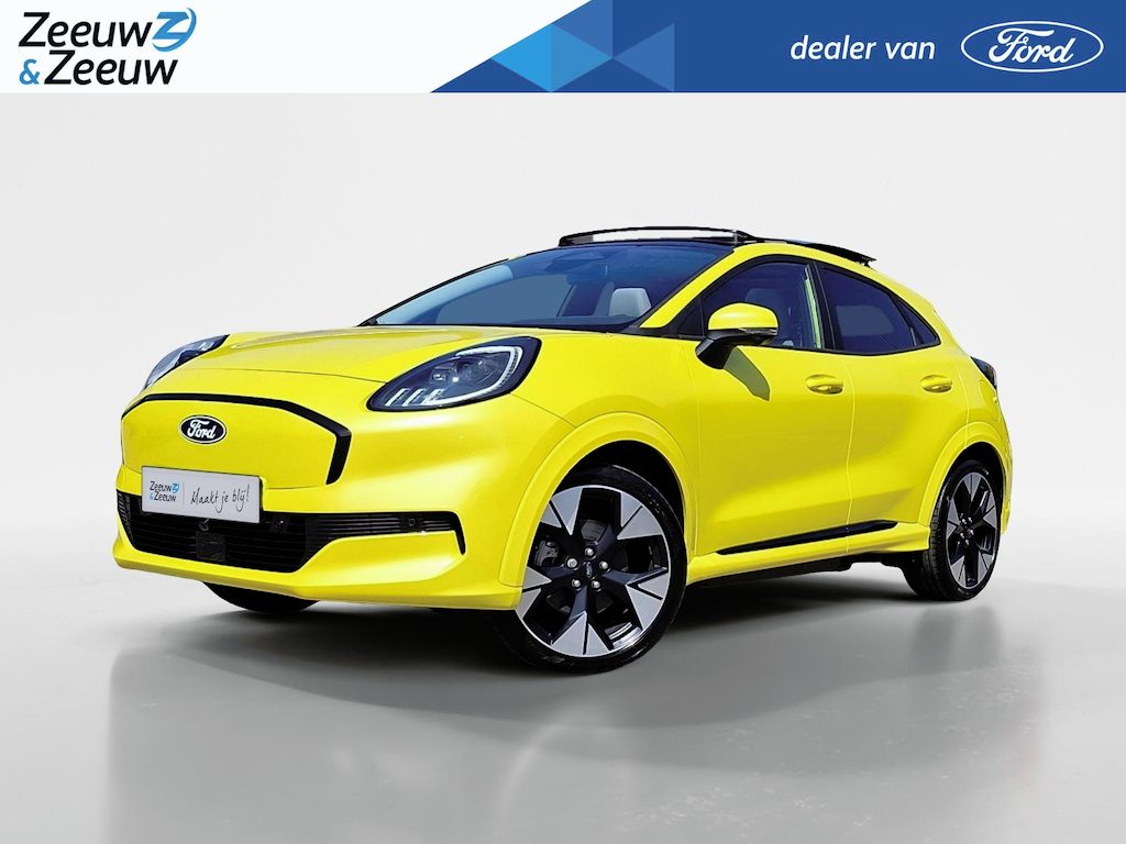 Ford Puma Gen-E Premium 46,8 kWh | 4.400,- Ready Set Ford Bonus | Winterpack | Driver assistancepack | 19" Lichtmetaal | Panoramadak | Matrix Led Koplampen | Adaptive cruisecontrol | 360Camera | Nieuw te bestellen! |