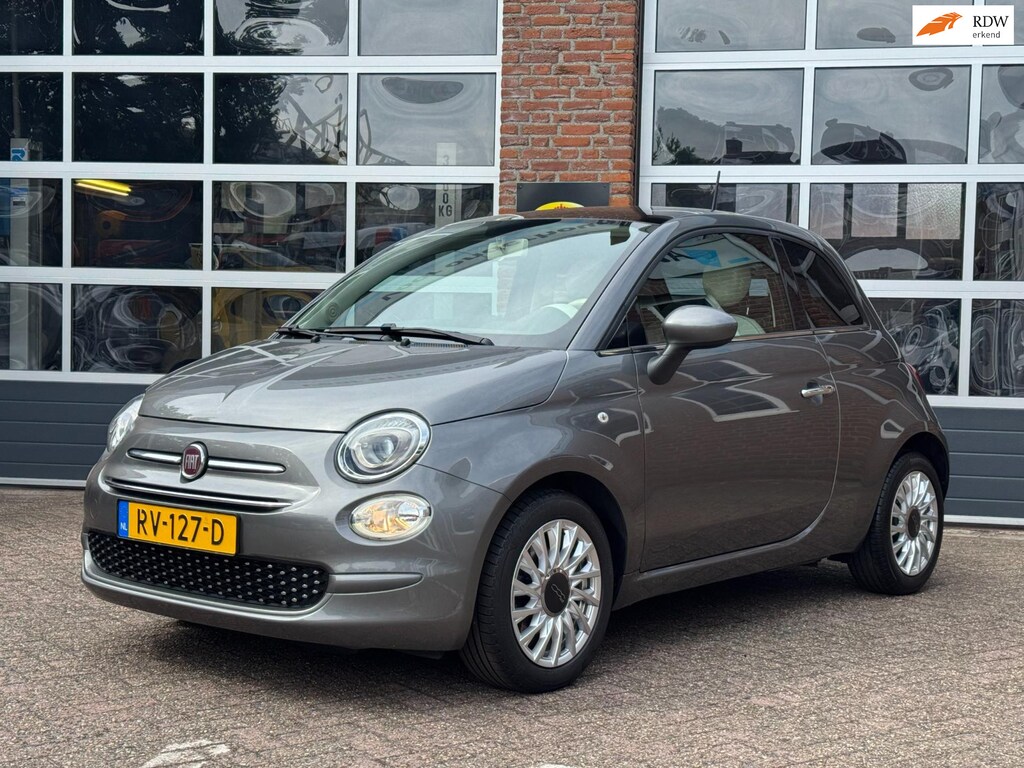 Fiat 500 0.9 TwinAir Turbo Lounge, airco, cruise, pano dak, 17 inch LM, NL auto