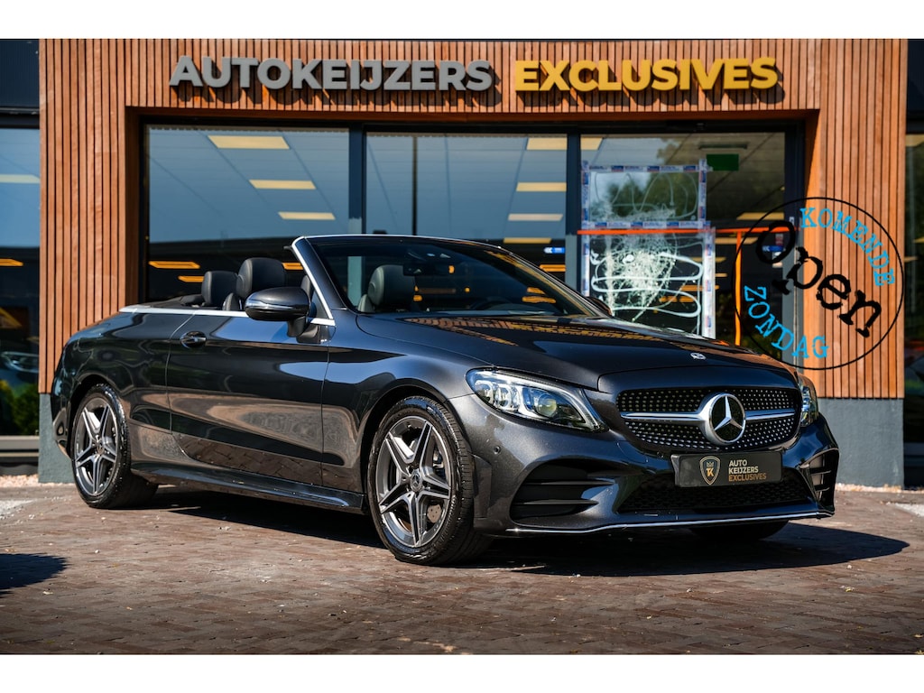 Mercedes-Benz C-klasse Cabrio 200 AMG Line Airscarf Burmester Multibeam LED Stoelverw. Navigatie 18''LM