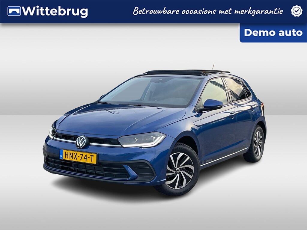 Volkswagen Polo 1.0 TSI Life Edition / Led Matrix Koplampen / Panoramadak / Achteruitrijcamera / App Connect / Navigatie / 15'' LMV VW