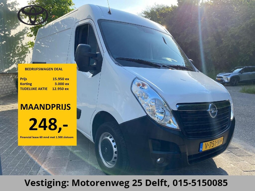 Opel Movano 2.3 CDTI 145PK L2H3 1600 KG LADEN NAVI.AIRCO 1e EIG EX BTW