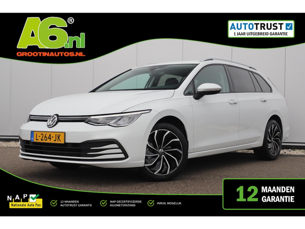 Volkswagen Golf Variant 1.0 eTSI Life Automaat Navigatie Carplay Android Memory Sportstoel Getint Glas 17 inch LMV Sfeerverlichting Adaptive Cruise