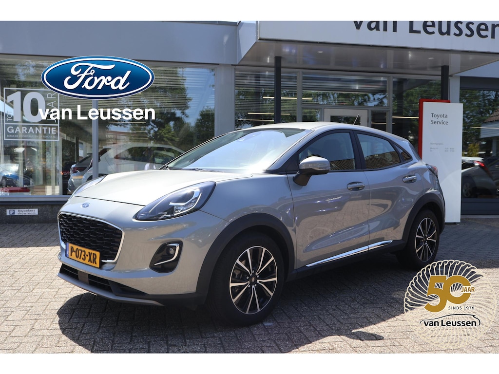 Ford Puma 125PK HYBRID TITANIUM CRUISE CLIMA STOEL/STUUR&VOORRUITVERW. WINTERPACK APPLE/ANDROID PARK-SENSOREN LM-VELGEN