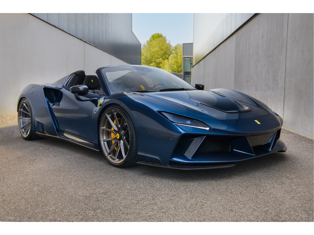 Ferrari F8 Spider Tailor made 1 of 18 Novitec N-Largo WideBody Blu Swaters Custom interior, Carbon, Eye catcher