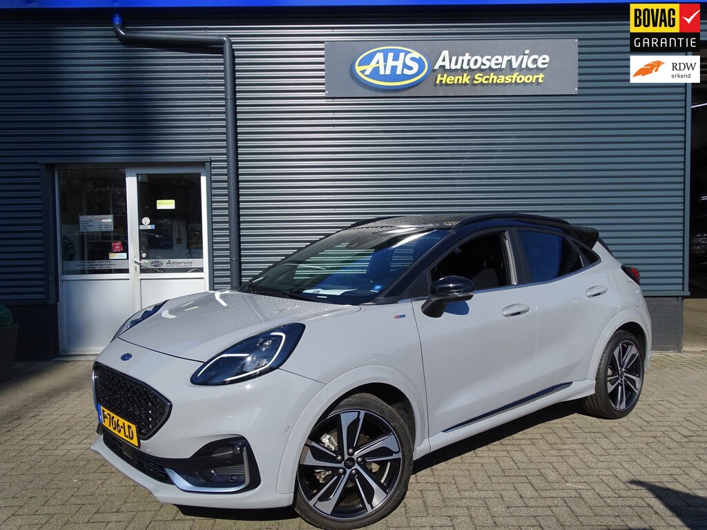 Ford Puma 1.0 EcoBoost Hybrid ST-Line Vignale zwart leer