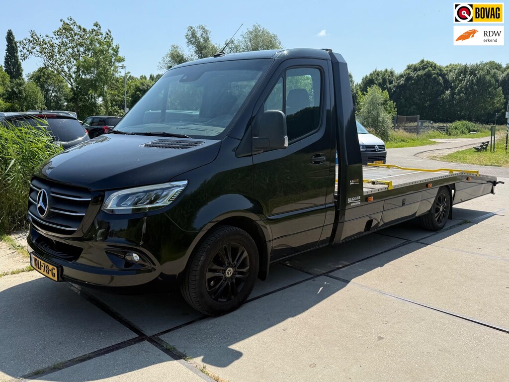 Mercedes-Benz Sprinter 319 3.0 CDI L3 Oprijwagen EURO6-D kegger oprijbak met luchtvering