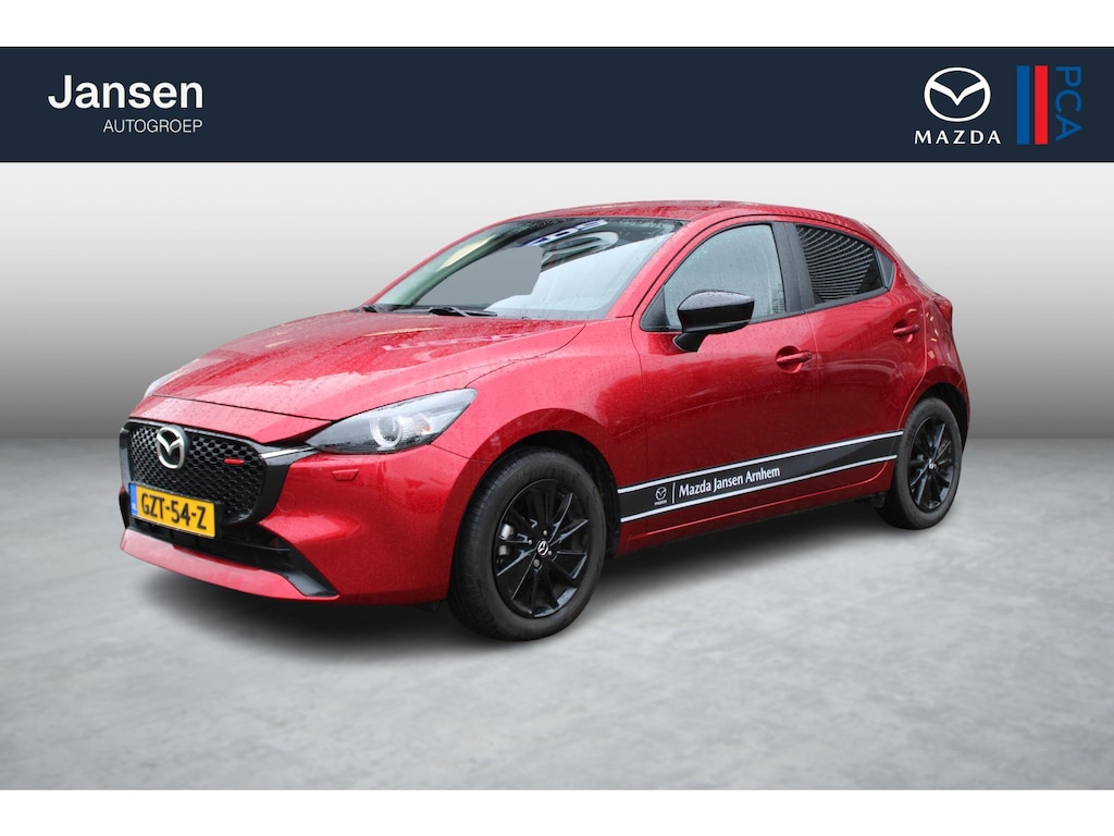Mazda 2 1.5 e-SkyActiv-G 90 Homura , Demovoordeel €5.690-, Apple Carplay, LMV 16 Inch, Camera, PDC, Clima, Cruise, Stuur/Stoelverwarming, BSM, LKA