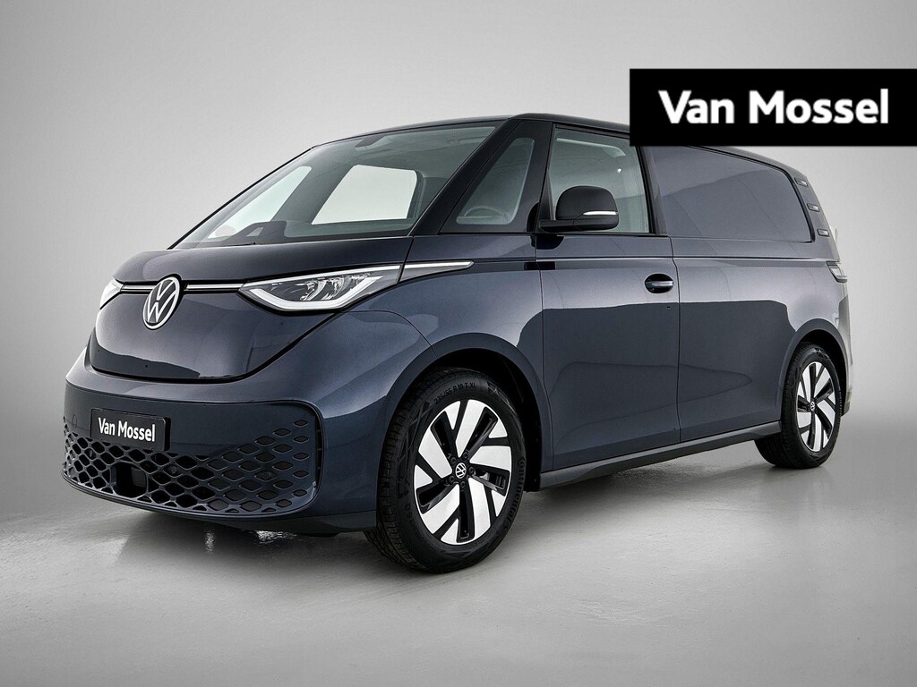 Volkswagen ID. Buzz Cargo 77 kWh 204PK | Airco | Trekhaak | Multifunctioneel stuur | Cruise control | DAB+ | Navigatie | Achteruitrijcamera | App connect draadloos | Diefstalalarm | Verwarmbare voorstoelen | Verwarmbare voorruit |