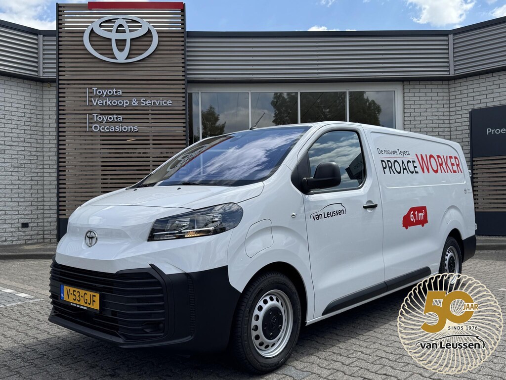 Toyota PROACE Electric Worker Long CHALLENGER 75KWH NIEUW & DIRECT LEVERBAAR!!! APPLE/ANDROID P-SENSOREN AIRCO CRUISE ACHTERDEUREN SCHUIFDEUR RECHTS