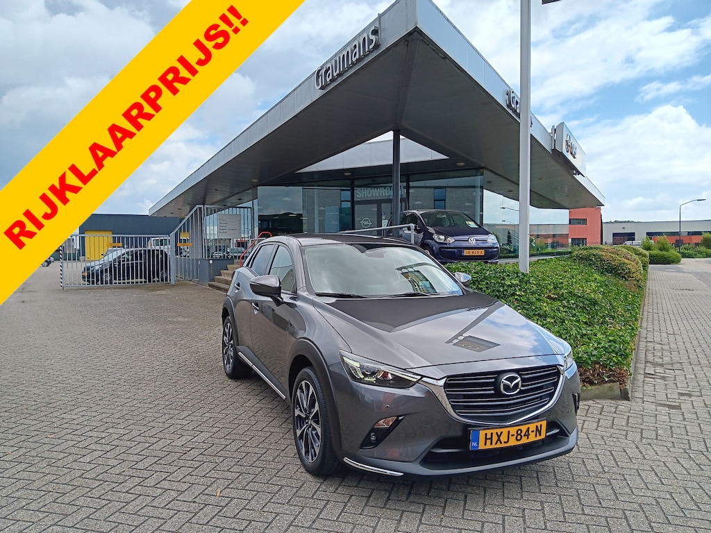 Mazda CX-3 2.0 SkyActiv-G 120 GT-M Line AUTOMAAT, Navi, Clima, Head-up, 18" etc. incl. 12 MND BOVAGGARANTIE